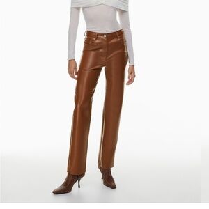 Wilfred Melina Pant faux leather in cognac 00
